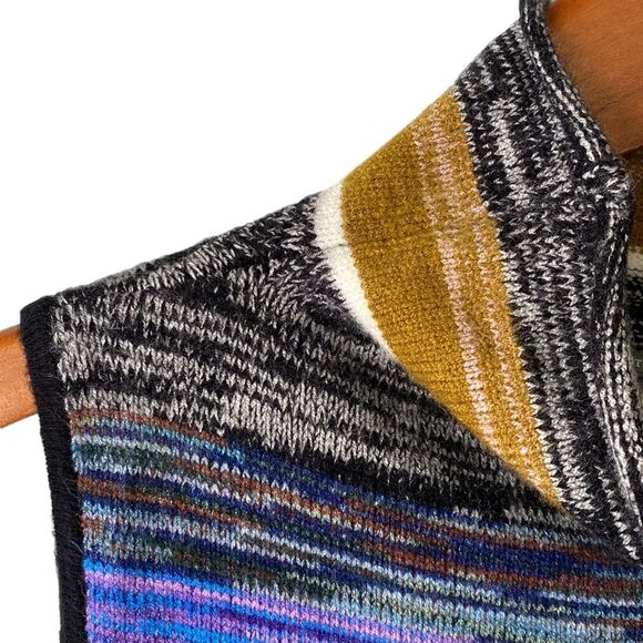 Anthropologie Maeve Space-Dyed Stripe Knit Tunic Top Dress Mock-Neck Sleeveless - Picture 5 of 16